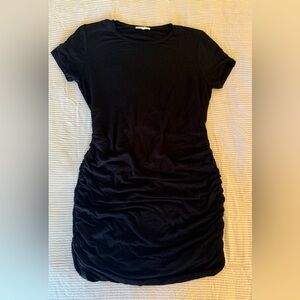 Black Ruched Dress